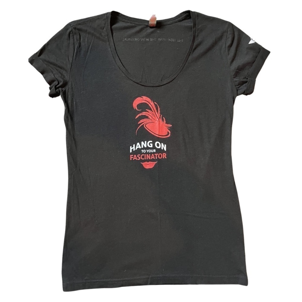 “Hang on to your Fascinator” Mini Cooper Tee Shirt